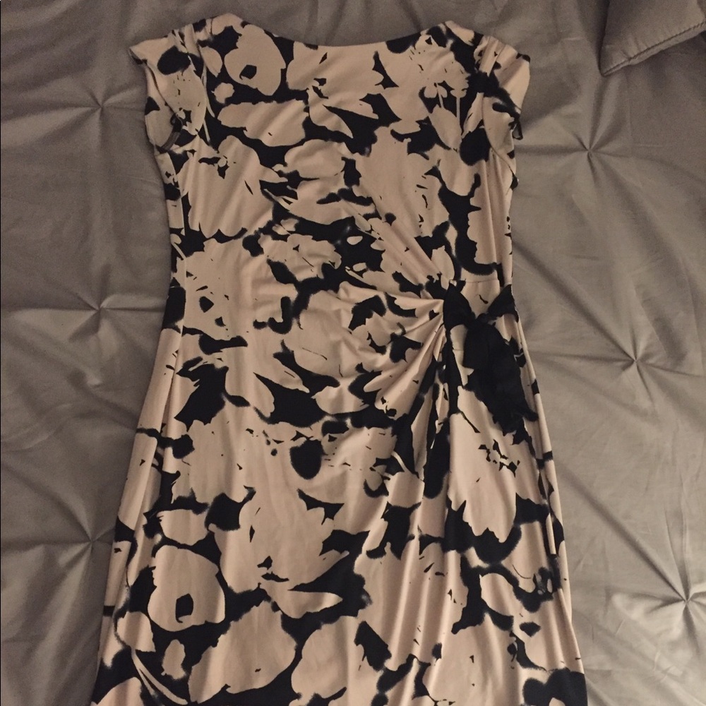 Blush floral maternity Taylor side-tie dress sz L